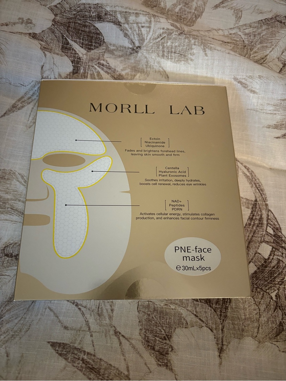 PNE-Face Mask – Gold Hydrating Sheet Masks (5 Pack)